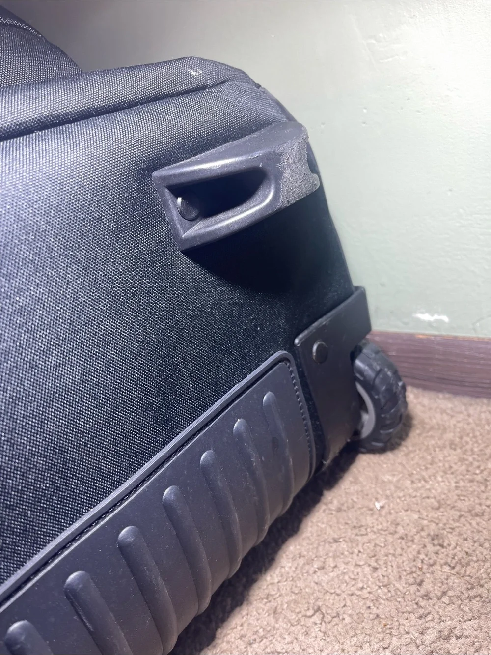 Jansport Black Rolling Backpack with Telescopic Handle